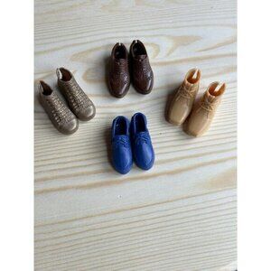 Vintage Mattel Ken Doll Shoes 4 Pairs Assorted Styles Colors Barbie Accessories